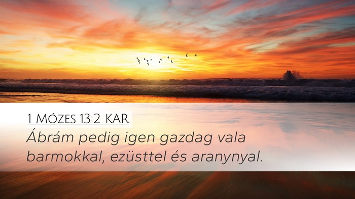 1 Mózes 13:2 KAR Bible Verse Image
