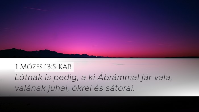 1 Mózes 13:5 KAR Bible Verse Image