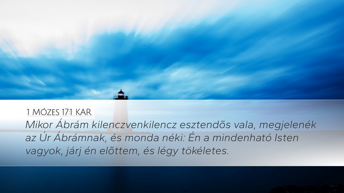 1 Mózes 17:1 KAR Bible Verse Image