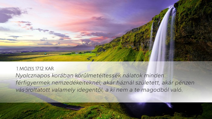 1 Mózes 17:12 KAR Bible Verse Image