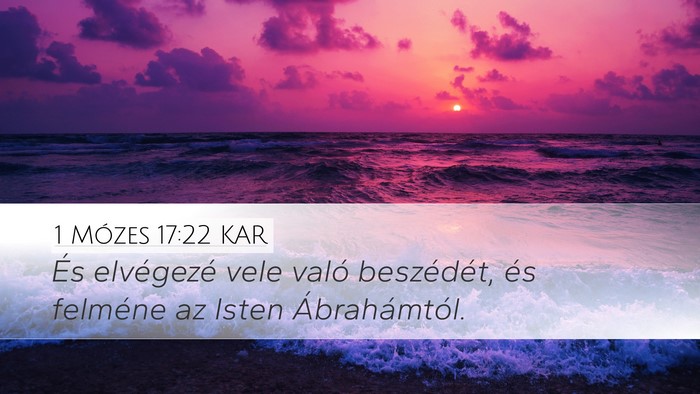 1 Mózes 17:22 KAR Bible Verse Image
