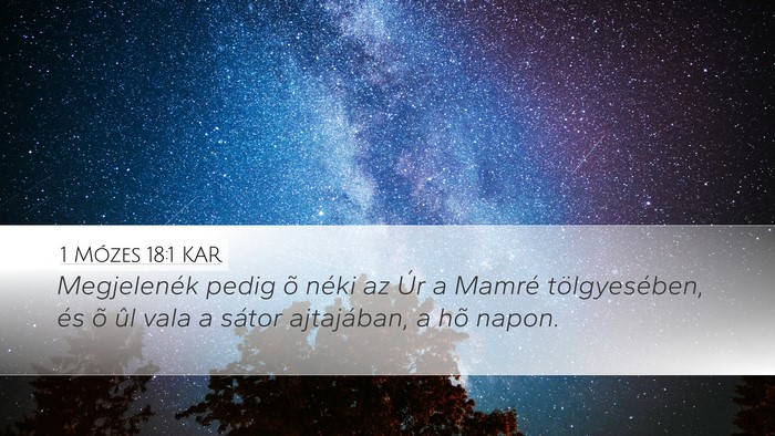 1 Mózes 18:1 KAR Bible Verse Image