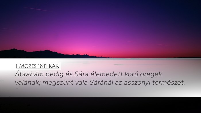 1 Mózes 18:11 KAR Bible Verse Image