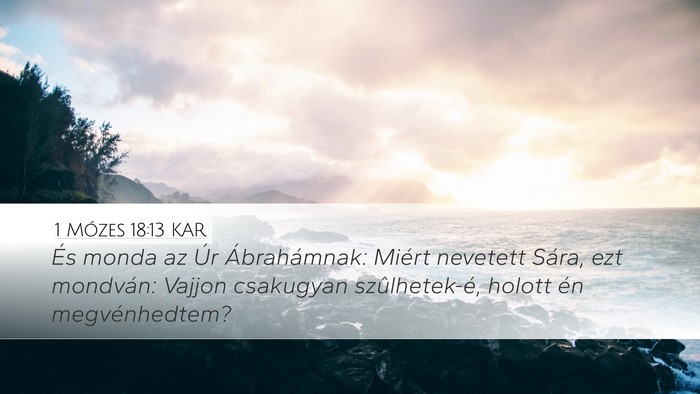 1 Mózes 18:13 KAR Bible Verse Image
