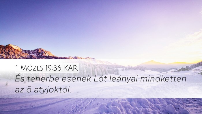 1 Mózes 19:36 KAR Bible Verse Image