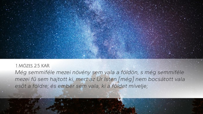 1 Mózes 2:5 KAR Bible Verse Image
