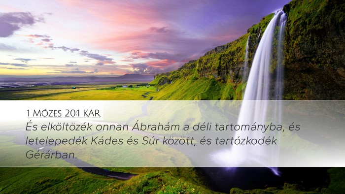 1 Mózes 20:1 KAR Bible Verse Image