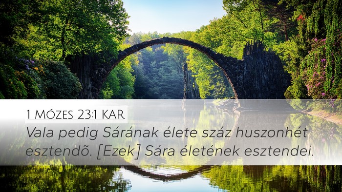 1 Mózes 23:1 KAR Bible Verse Image