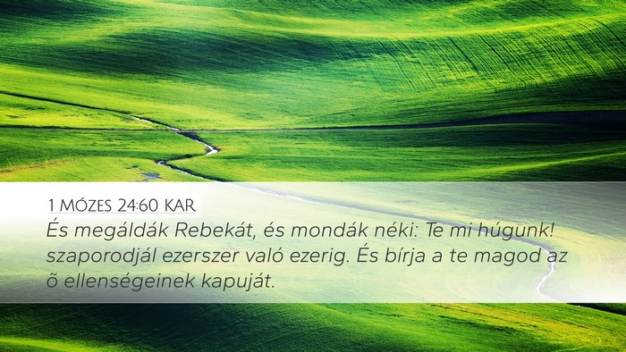 1 Mózes 24:60 KAR Bible Verse Image