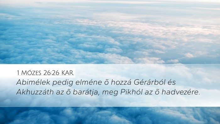 1 Mózes 26:26 KAR Bible Verse Image