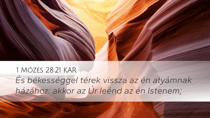 1 Mózes 28:21 KAR Bible Verse Image