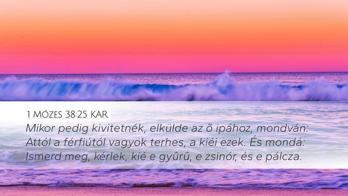 1 Mózes 38:25 KAR Bible Verse Image