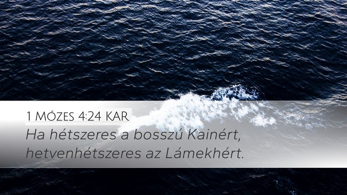1 Mózes 4:24 KAR Bible Verse Image