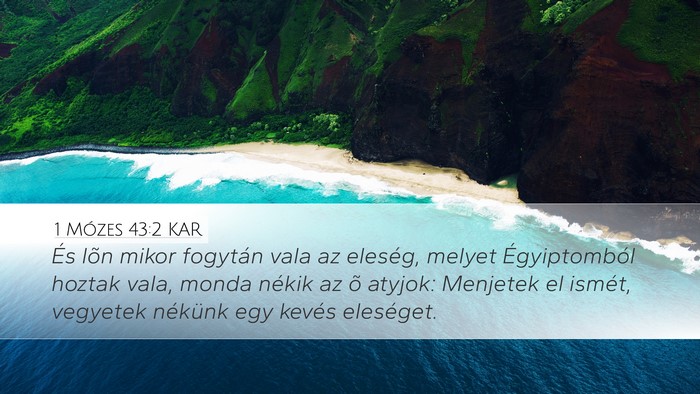 1 Mózes 43:2 KAR Bible Verse Image