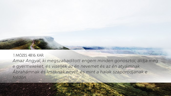 1 Mózes 48:16 KAR Bible Verse Image