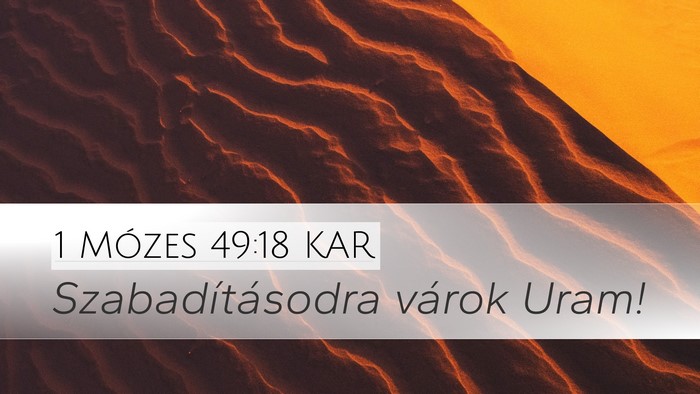 1 Mózes 49:18 KAR Bible Verse Image