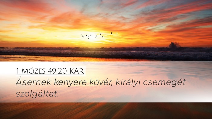 1 Mózes 49:20 KAR Bible Verse Image