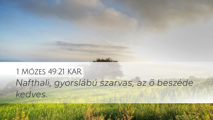 1 Mózes 49:21 KAR Bible Verse Image
