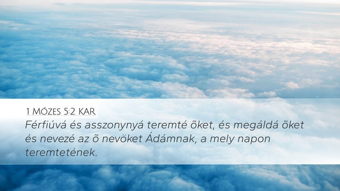 1 Mózes 5:2 KAR Bible Verse Image