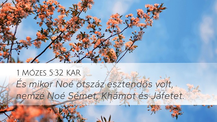1 Mózes 5:32 KAR Bible Verse Image