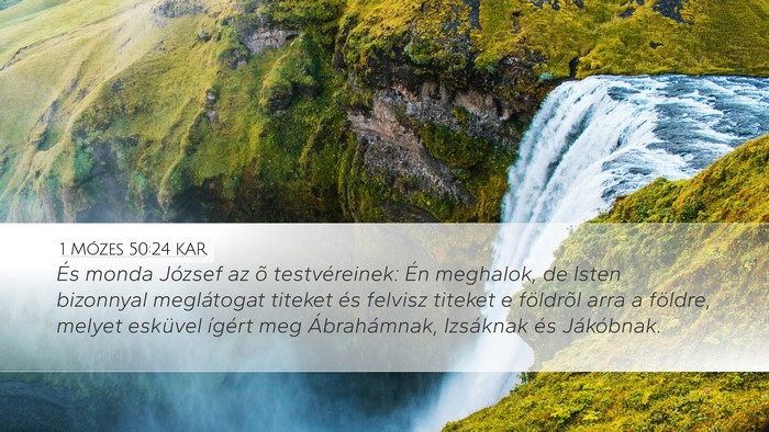 1 Mózes 50:24 KAR Bible Verse Image