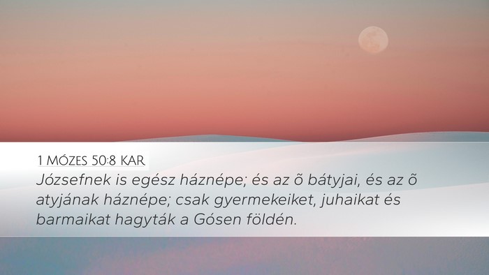 1 Mózes 50:8 KAR Bible Verse Image