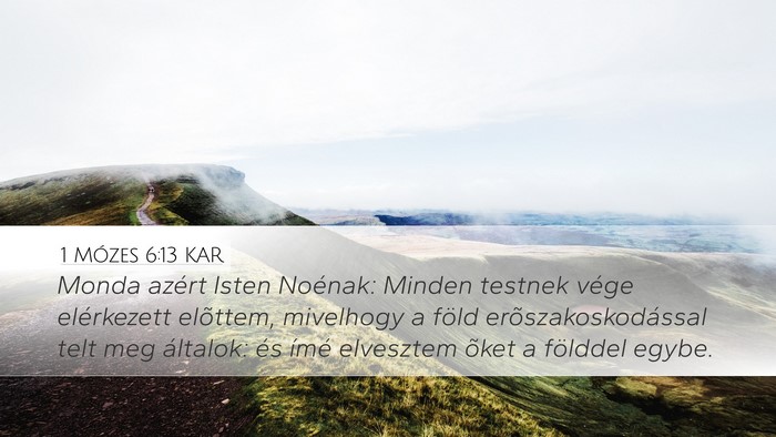 1 Mózes 6:13 KAR Bible Verse Image