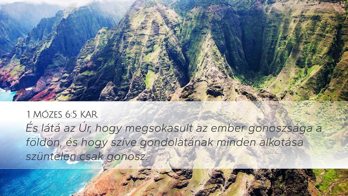 1 Mózes 6:5 KAR Bible Verse Image