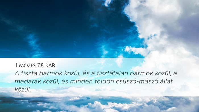 1 Mózes 7:8 KAR Bible Verse Image