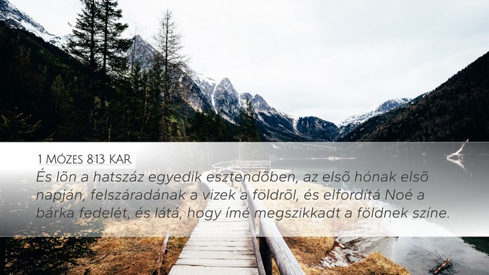 1 Mózes 8:13 KAR Bible Verse Image