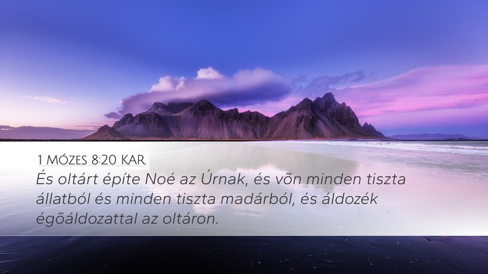 1 Mózes 8:20 KAR Bible Verse Image