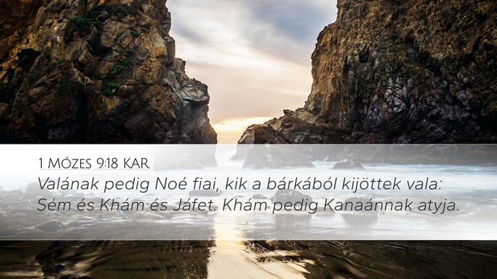 1 Mózes 9:18 KAR Bible Verse Image
