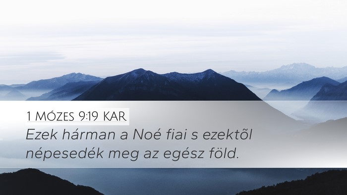 1 Mózes 9:19 KAR Bible Verse Image