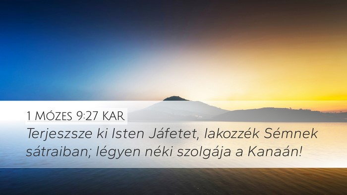 1 Mózes 9:27 KAR Bible Verse Image