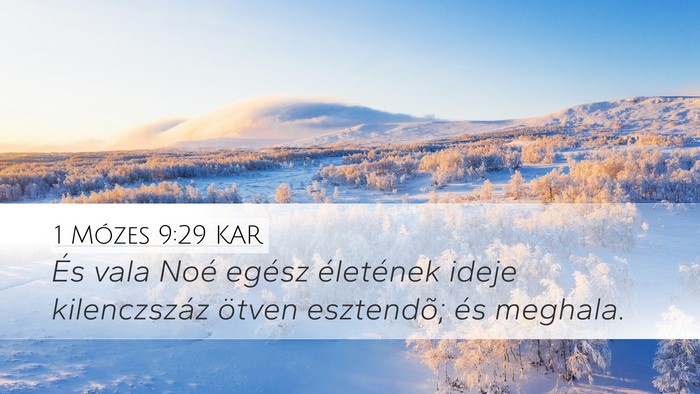 1 Mózes 9:29 KAR Bible Verse Image