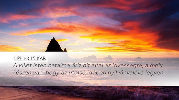 1 Péter 1:5 KAR Bible Verse Image