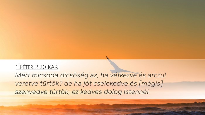 1 Péter 2:20 KAR Bible Verse Image