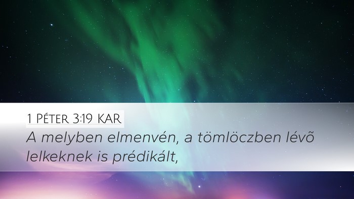 1 Péter 3:19 KAR Bible Verse Image