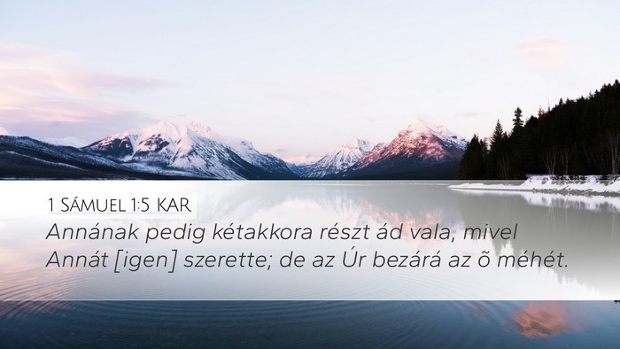 1 Sámuel 1:5 KAR Bible Verse Image