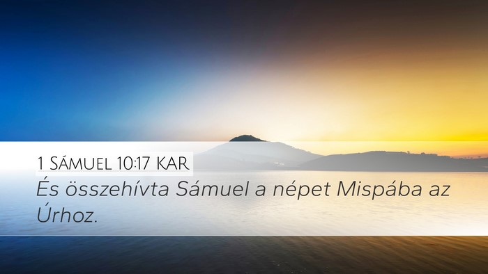 1 Sámuel 10:17 KAR Bible Verse Image