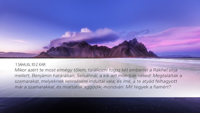 1 Sámuel 10:2 KAR Bible Verse Image