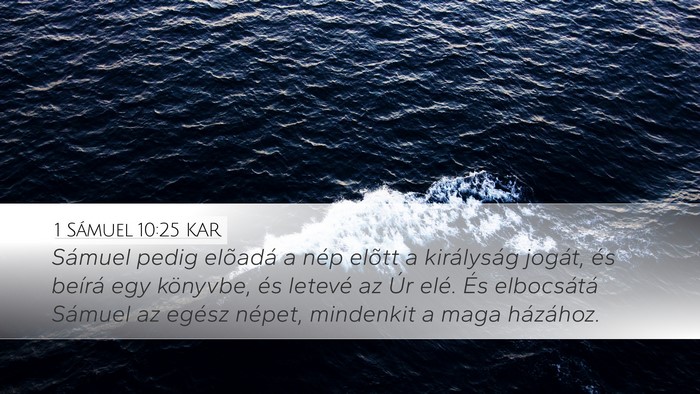 1 Sámuel 10:25 KAR Bible Verse Image
