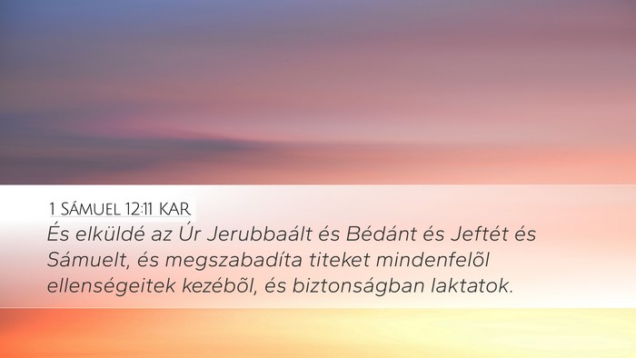 1 Sámuel 12:11 KAR Bible Verse Image