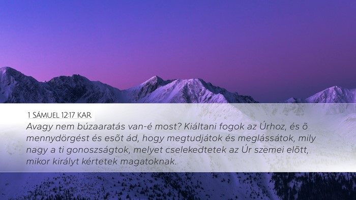 1 Sámuel 12:17 KAR Bible Verse Image