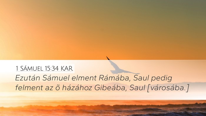 1 Sámuel 15:34 KAR Bible Verse Image