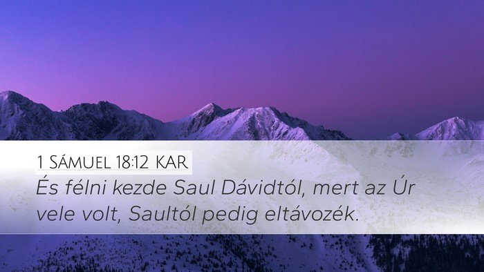 1 Sámuel 18:12 KAR Bible Verse Image