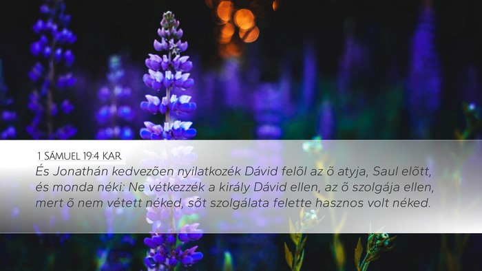 1 Sámuel 19:4 KAR Bible Verse Image