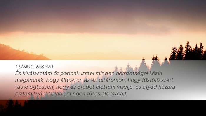 1 Sámuel 2:28 KAR Bible Verse Image