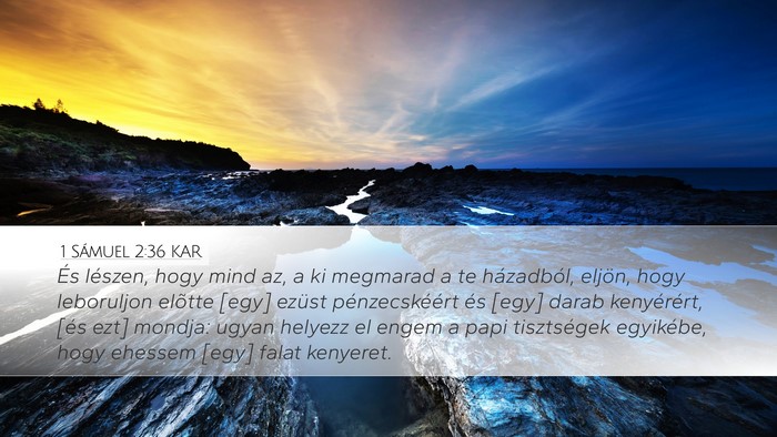 1 Sámuel 2:36 KAR Bible Verse Image