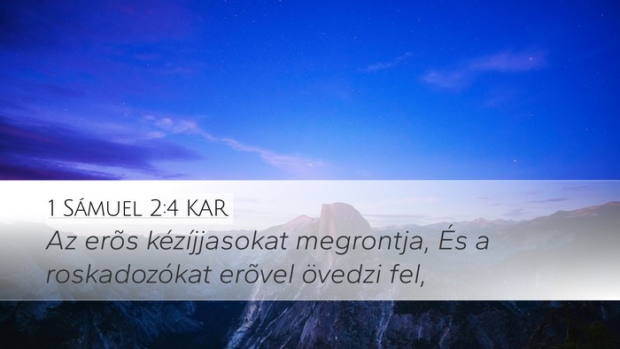 1 Sámuel 2:4 KAR Bible Verse Image